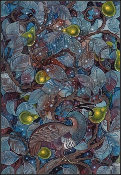 Золотые груши на диковинных иллюстрациях Эрин Ваганос