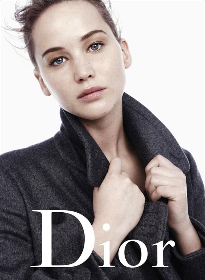 Jennifer Lawrence has been photographed for Miss Dior Autumn-Winter ...