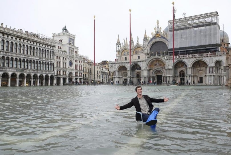 Venice Under Water During High Tide Flooding FreeYork