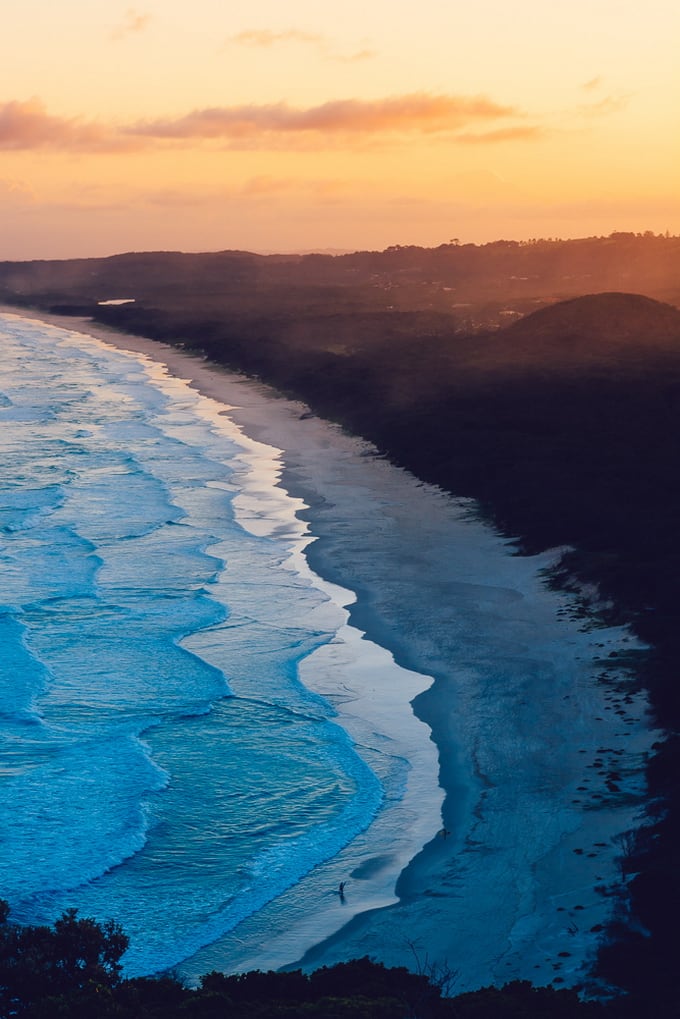 Sunset in Byron Bay, New South Wales, Australia
