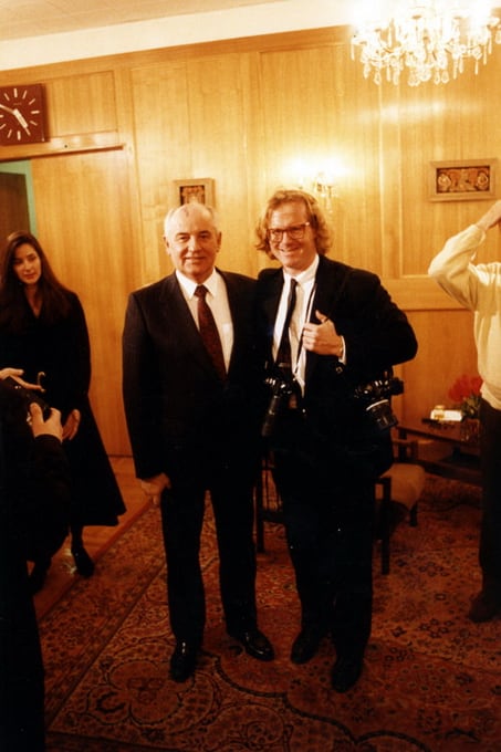 Mikhail Gorbachev and Peter Turnley