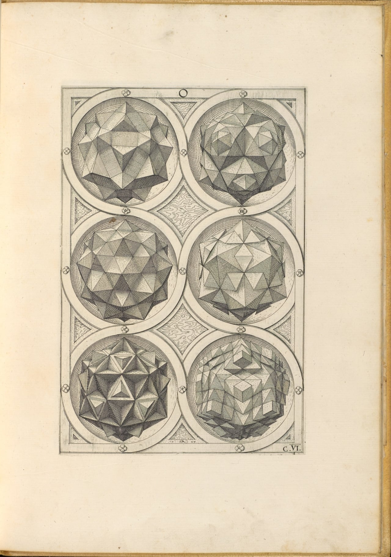 Page from Wenzel Jamnitzer’s ‘Perspectiva corporum regularium’
