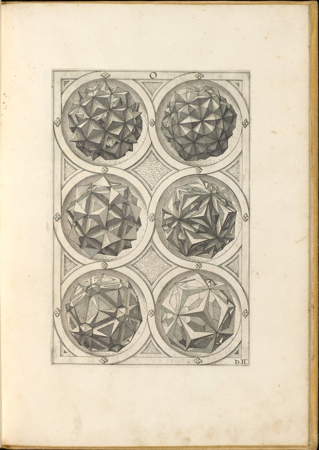 Page from Wenzel Jamnitzer’s ‘Perspectiva corporum regularium’