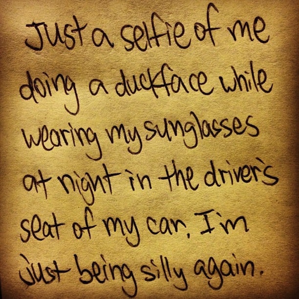 Instagramming Pictures of handwritten Descriptions of Instagram Cliches ...