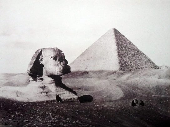 Great Pyramid and Sphinx, Egypt, 1873