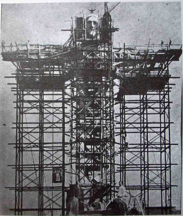 Jesus Christ from Rio Being built