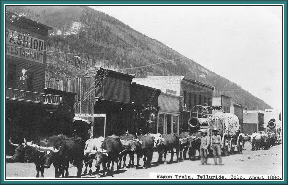 Main street of Telluride, Colorado, 1880