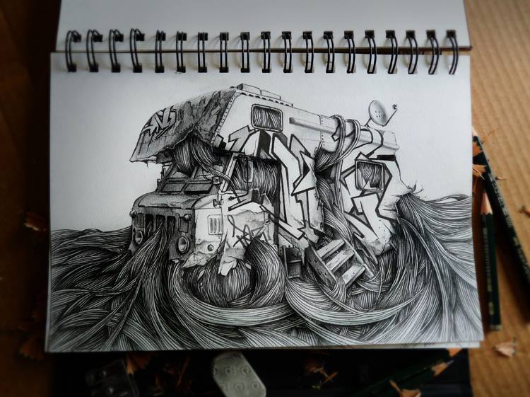 Incredible Pencil Drawings on Paper by PEZ FREEYORK