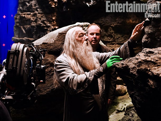 Michael Gambon and Yates, Harry Potter and the Half-Blood Prince (2009) Image Credit: Jaap Buitendijk