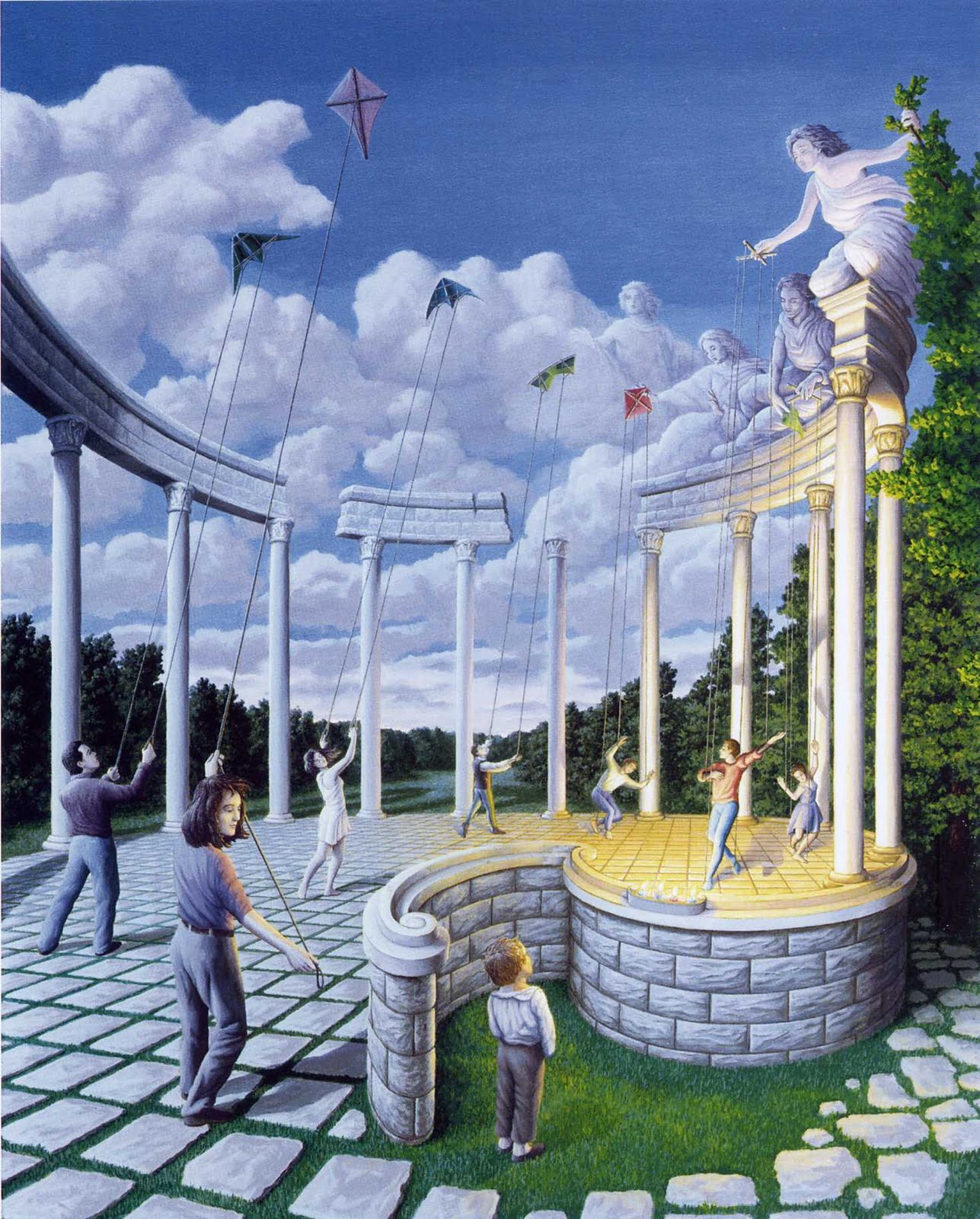 Mind Bending Optical Illusion Paintings By Rob Gonsalves | FREEYORK