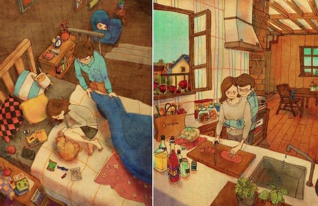 Cute Illustrations Capture How Love Is All About the Small ...