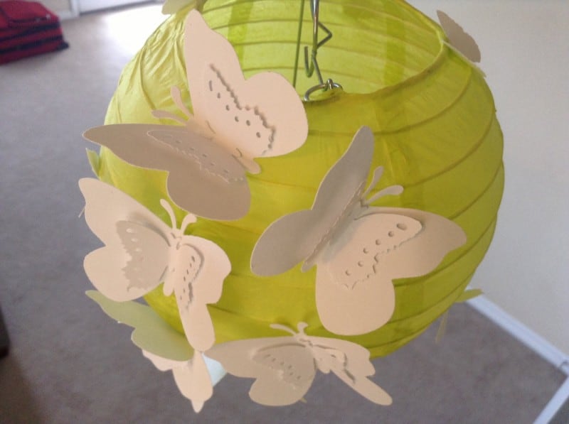 6 butterfly garden paper lantern hanging ceiling - paper lantern-f75302