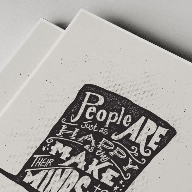 abraham lincoln hand lettered poster quote