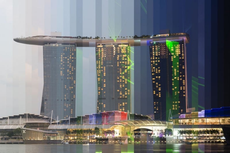 Time Sliced: Day To Night Transition Of Iconic Buildings In One Photo -travel, time, photography, city Time Sliced: Day To Night Transition Of Iconic Buildings In One Photo -travel, time, photography, city