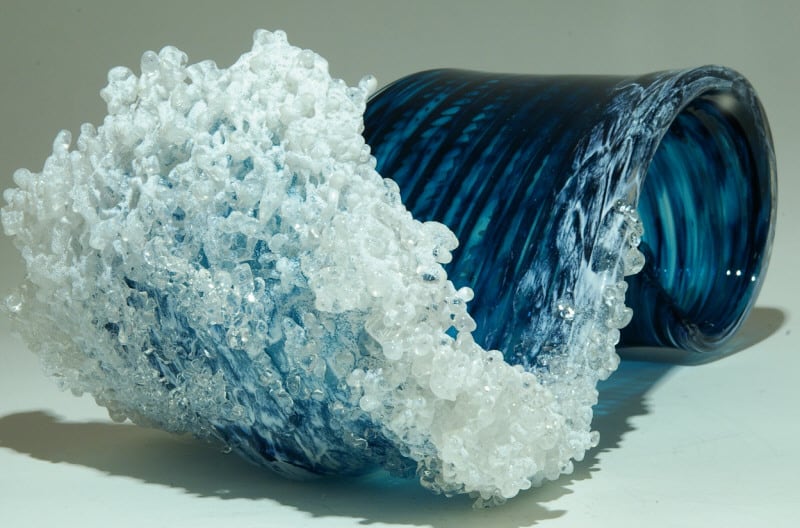 Majestic Ocean Wave Vases By Hawaiian Artist Duo FREEYORK