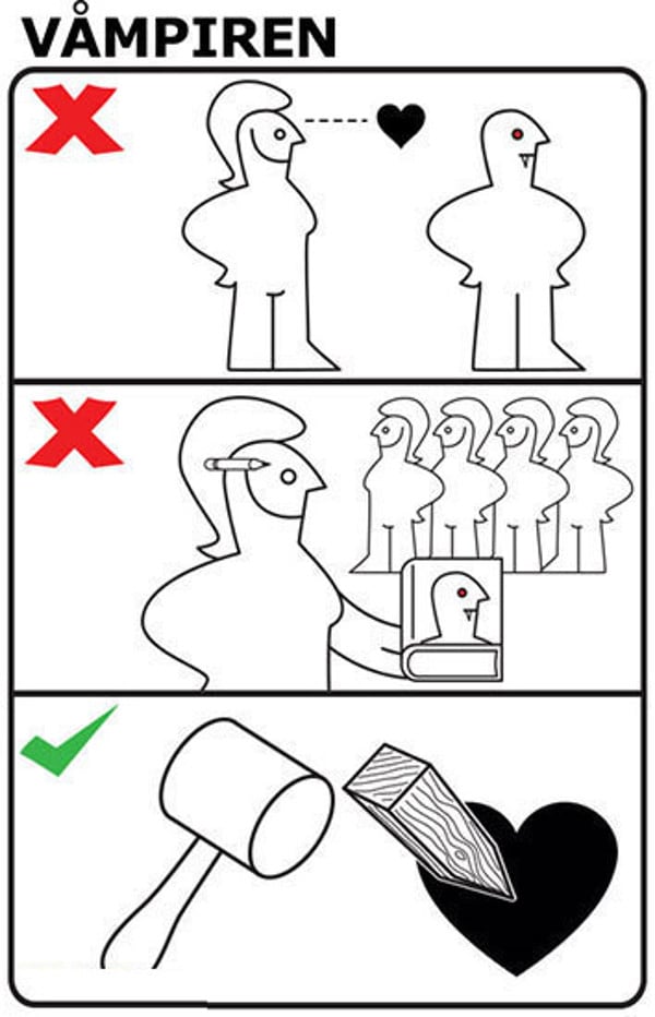 Stay away from vampires!