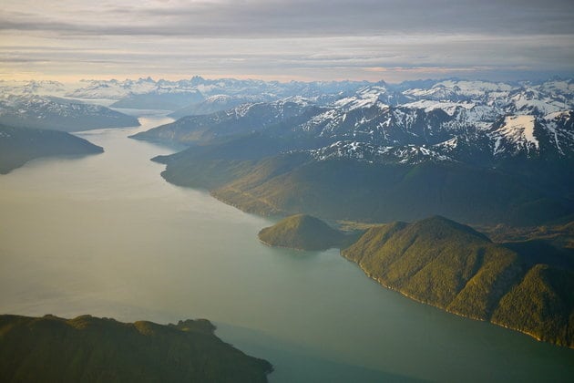 Taku Inlet and Harris Glacier