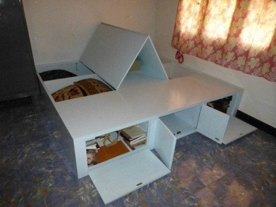 Storage-bed-frame