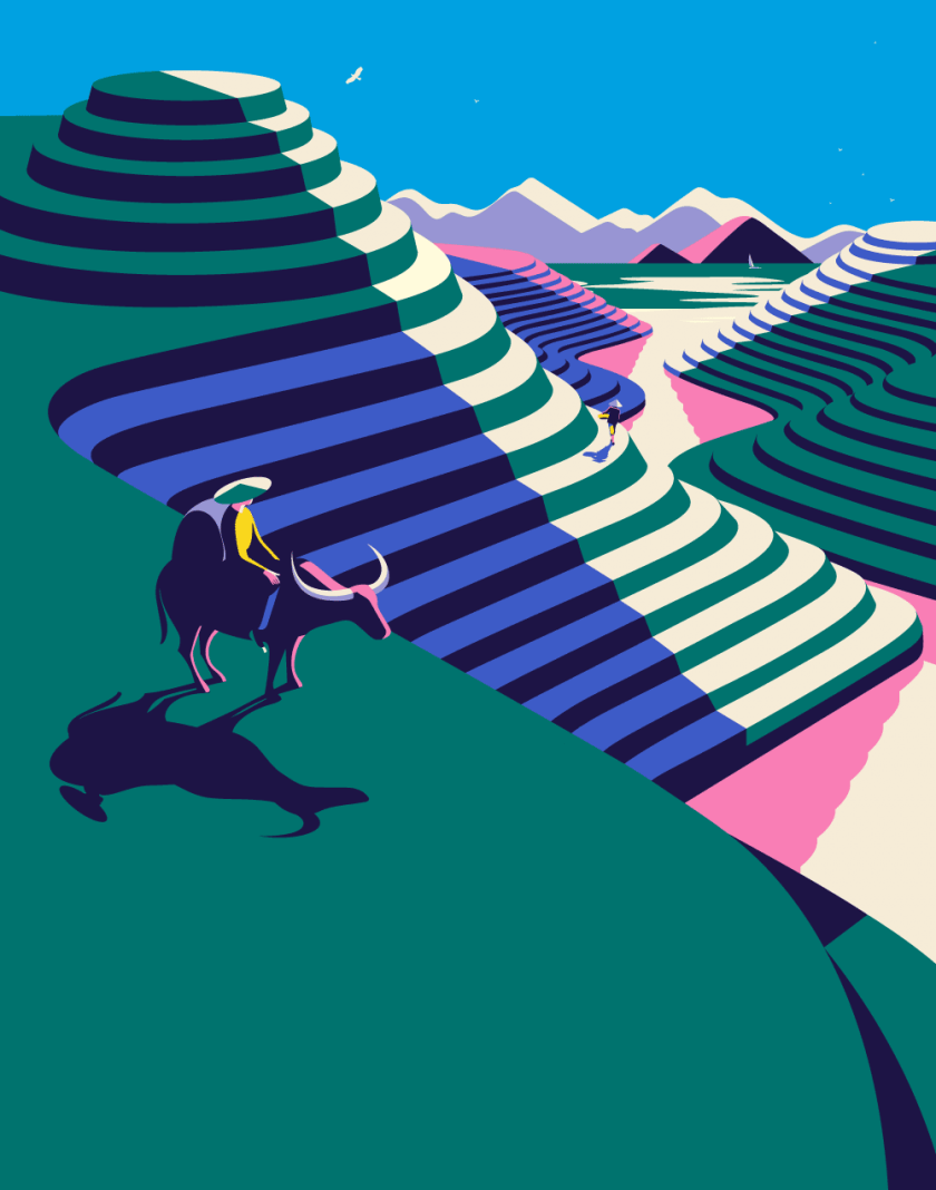Bold And Beautiful Vintage-Inspired Travel Illustrations By Malika ...