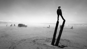 Photographer Shoots Silhouette in Mysterious Landscapes A Brazilian Artist Uses 120 Marker Pens to Create Whirling Landscape Drawings -pencil, drawing, black and white