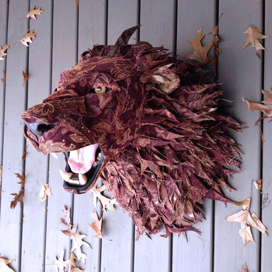 Upholstery Animal Head Wall Mounts by Kelly Rene Jelinek FREEYORK