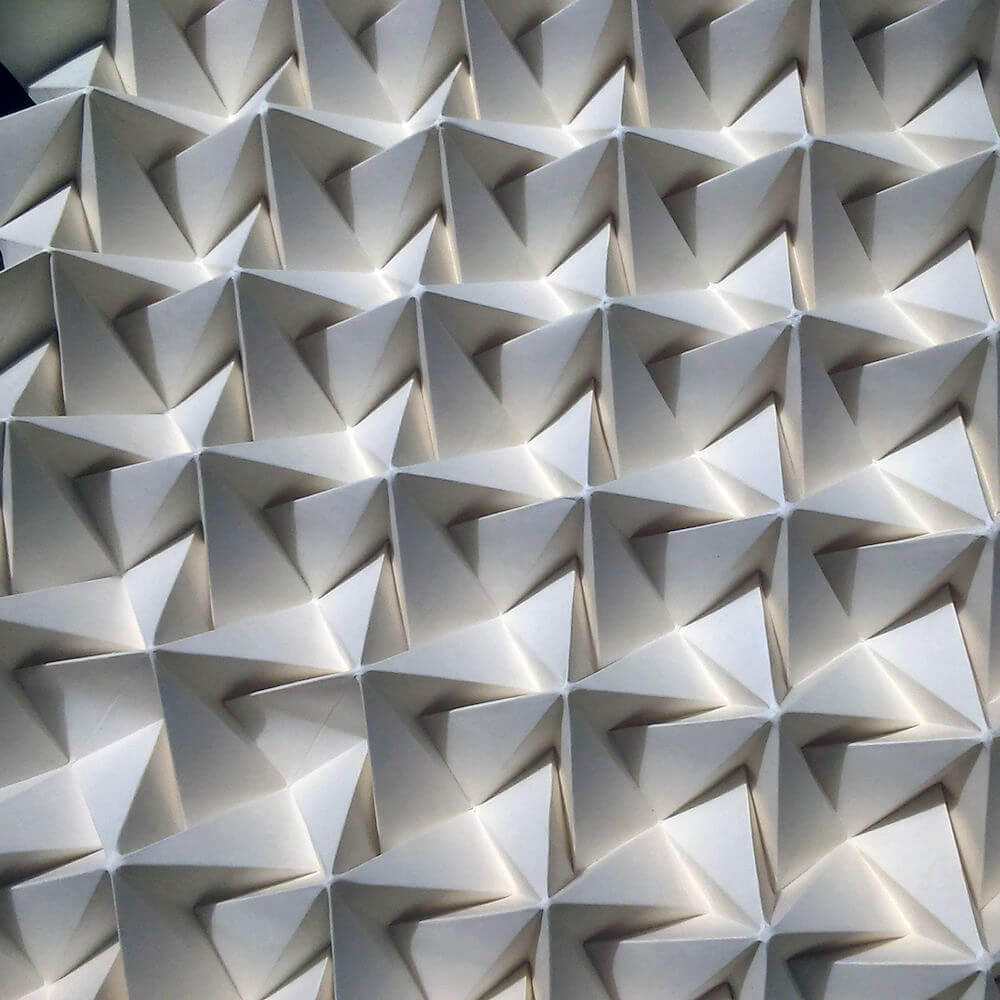 Patterns Formed From Complex Folded Paper by Polly Verity | FREEYORK
