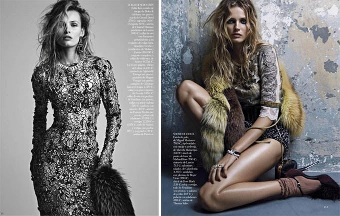 Edita Vilkeviciute in Vogue Spain January 2013 Edita Vilkeviciute in Vogue Spain January 2013 -vogue spain, photo-shoots, patrick demarchelier, models, Edita Vilkeviciute