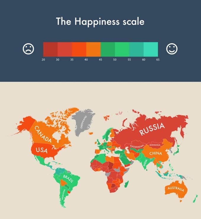 Happiness Index Around The World FREEYORK