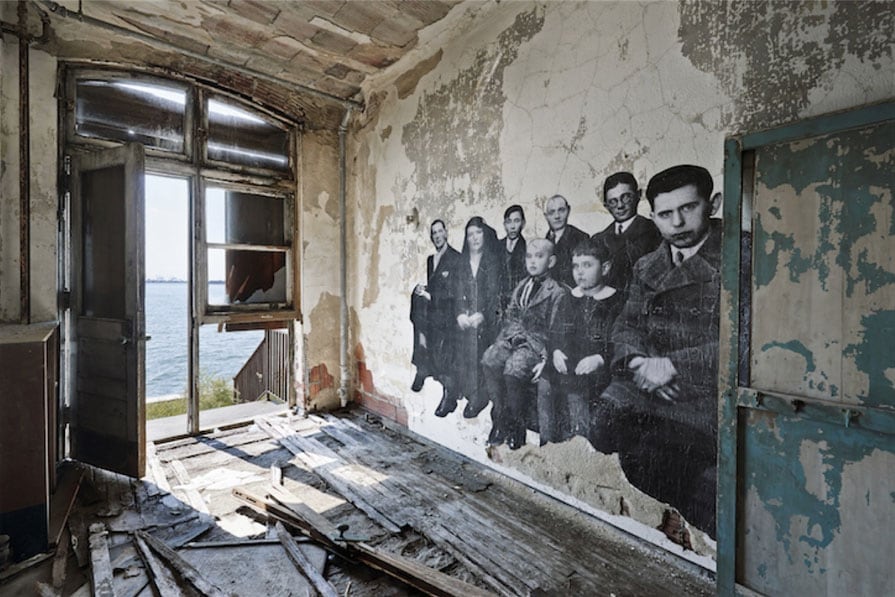 Haunting Photo Exhibition In Abandoned Ellis Island Hospital by JR Haunting Photo Exhibition In Abandoned Ellis Island Hospital by JR -artist