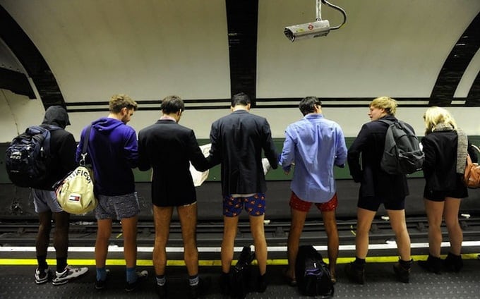 No pants subway ride 2013 (Video) No pants subway ride 2013 (Video) -Video