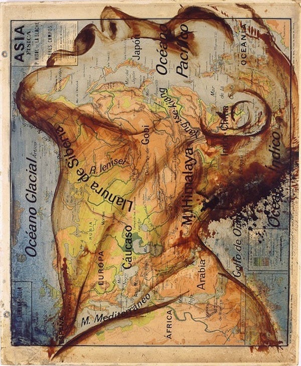 Map Paintings by Fernando Vicente | FREEYORK