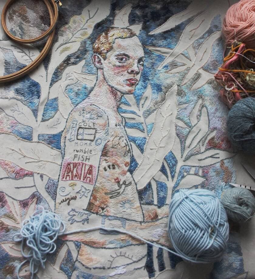Skillfully HandStitched Artworks That Look Like Pencil Drawings FREEYORK