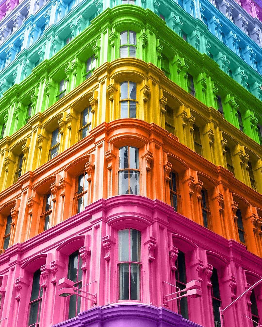 Graphic Designer Reimagines Buildings With Vivid Colors Freeyork