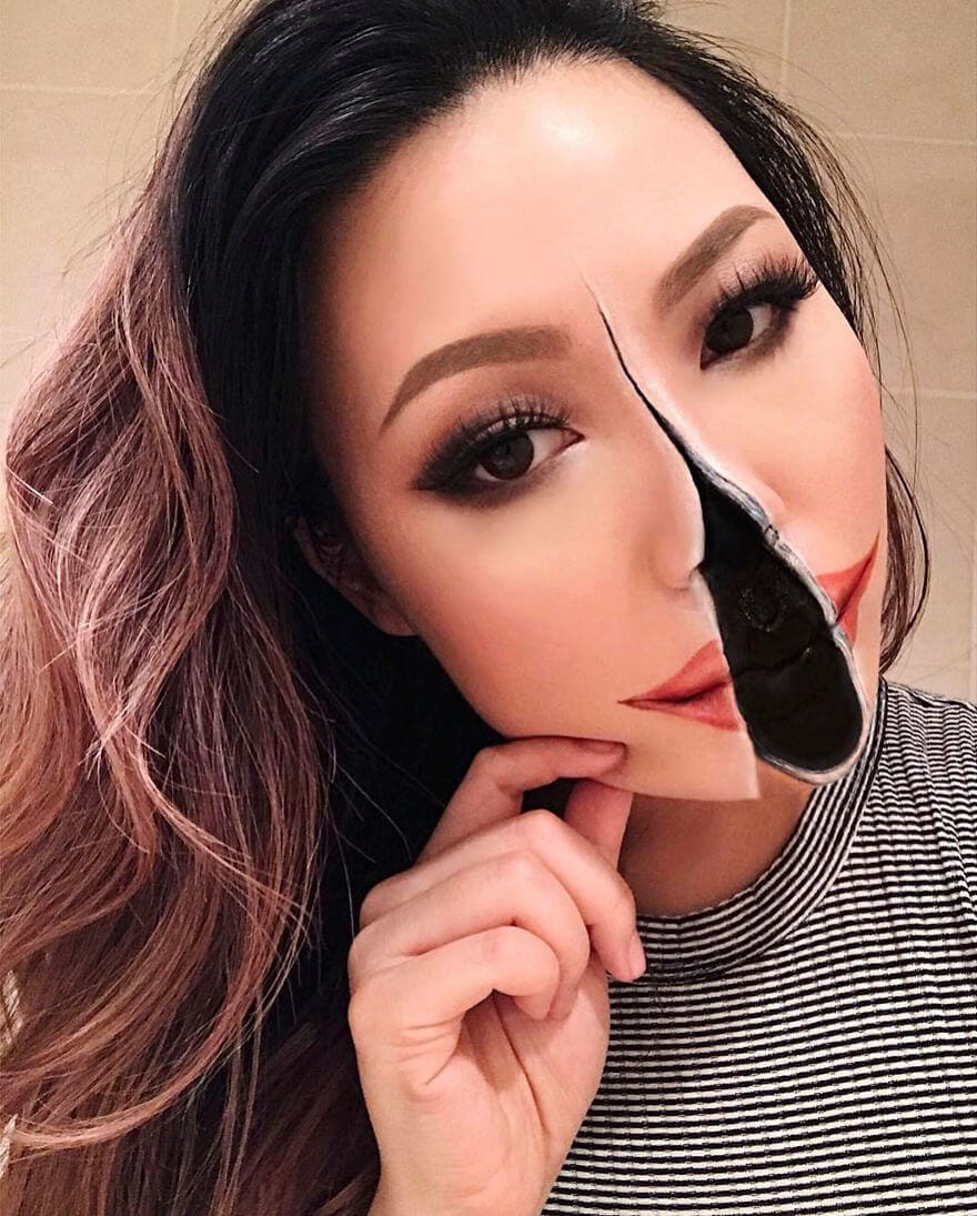 This Canadian Artist Creates Mind Boggling Optical Illusions With Makeup -makeup, make up This Canadian Artist Creates Mind Boggling Optical Illusions With Makeup -makeup, make up
