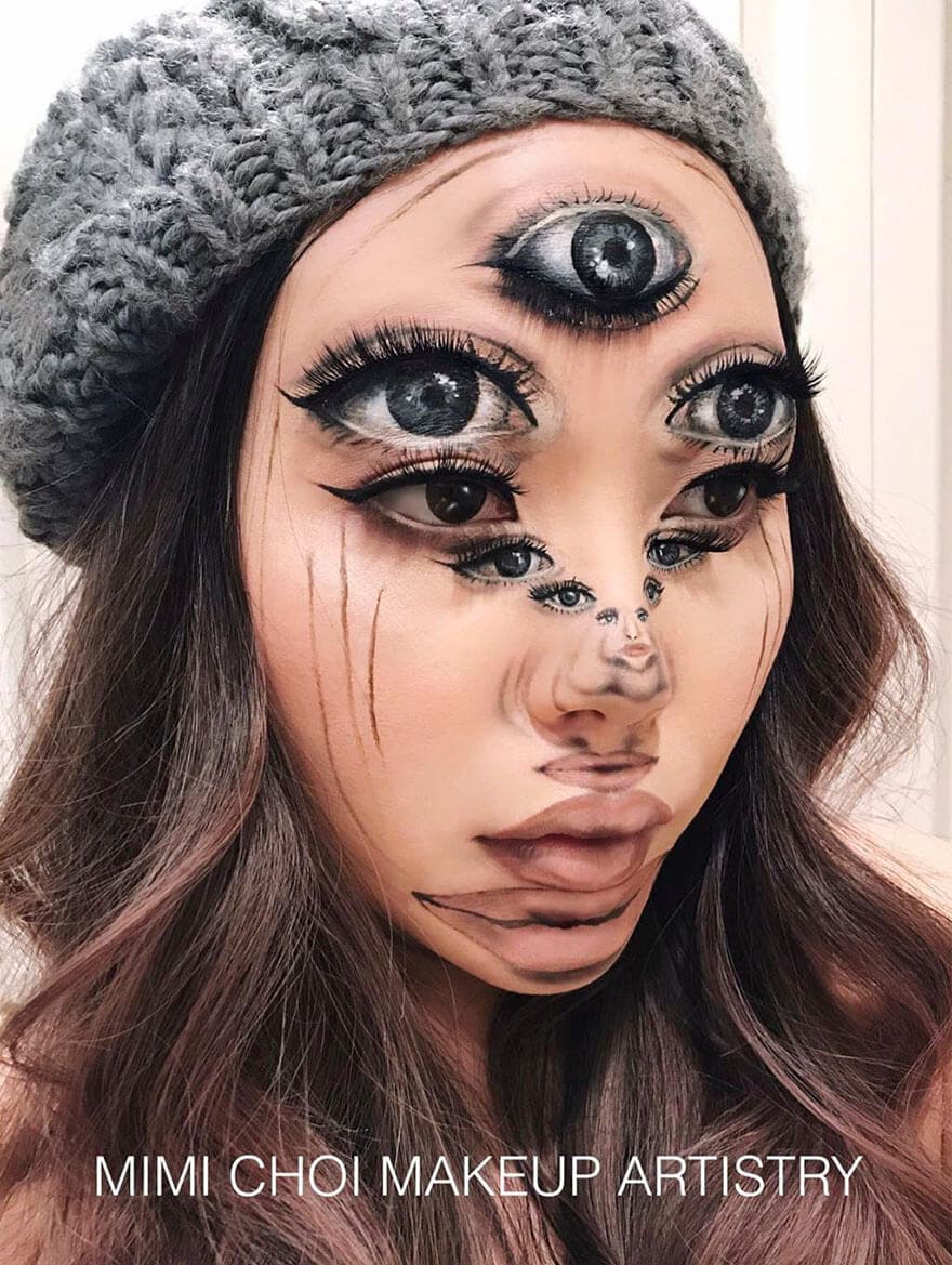 This Canadian Artist Creates Mind Boggling Optical Illusions With Makeup -makeup, make up This Canadian Artist Creates Mind Boggling Optical Illusions With Makeup -makeup, make up