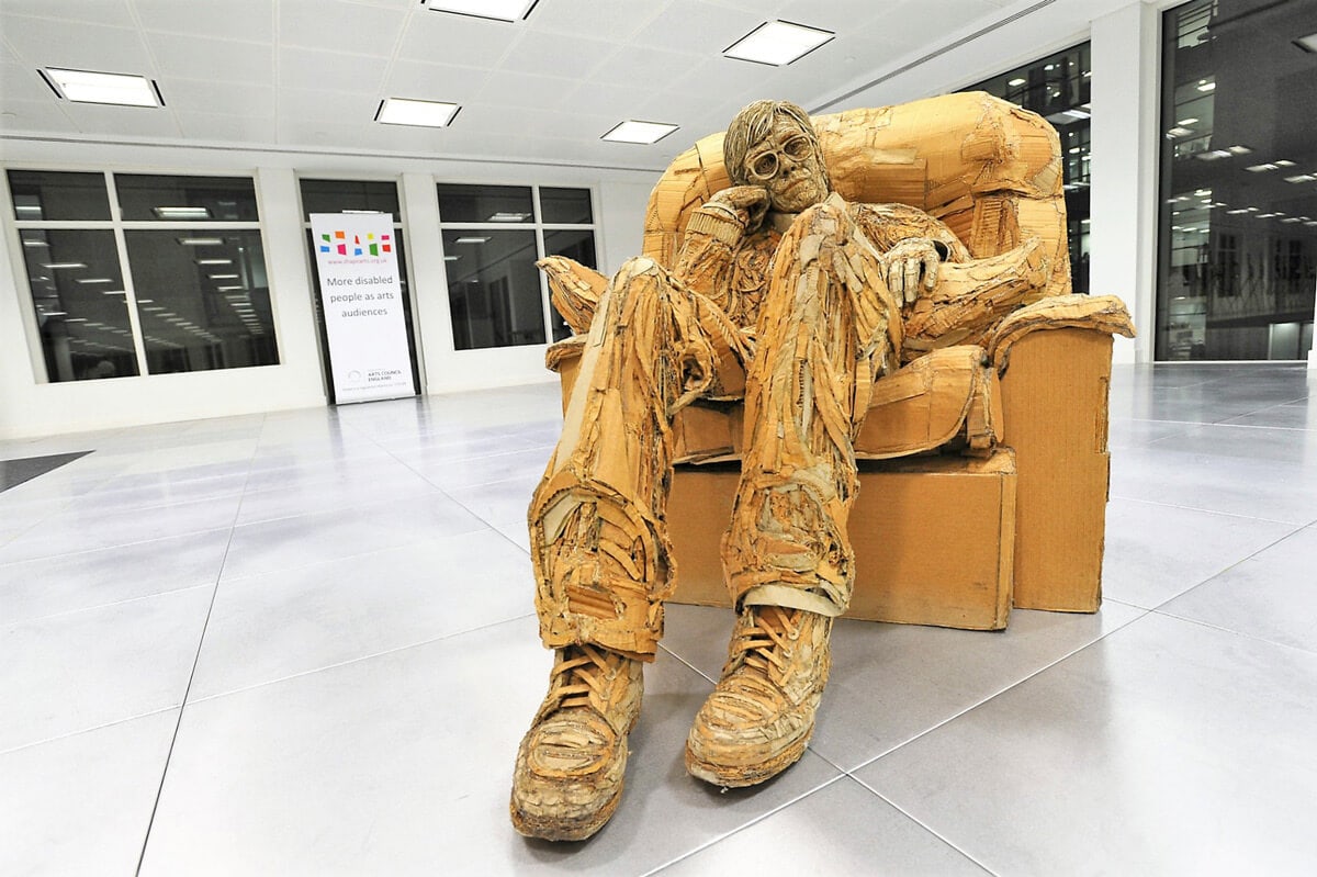 Giant Sculptures Created From Recycled Cardboard by James Lake FREEYORK