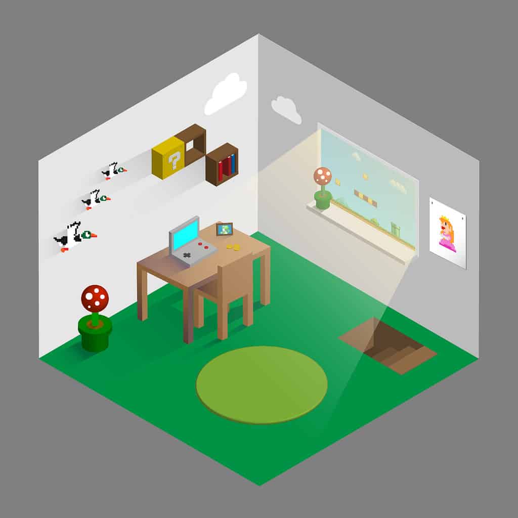 Nintendo-designed home office