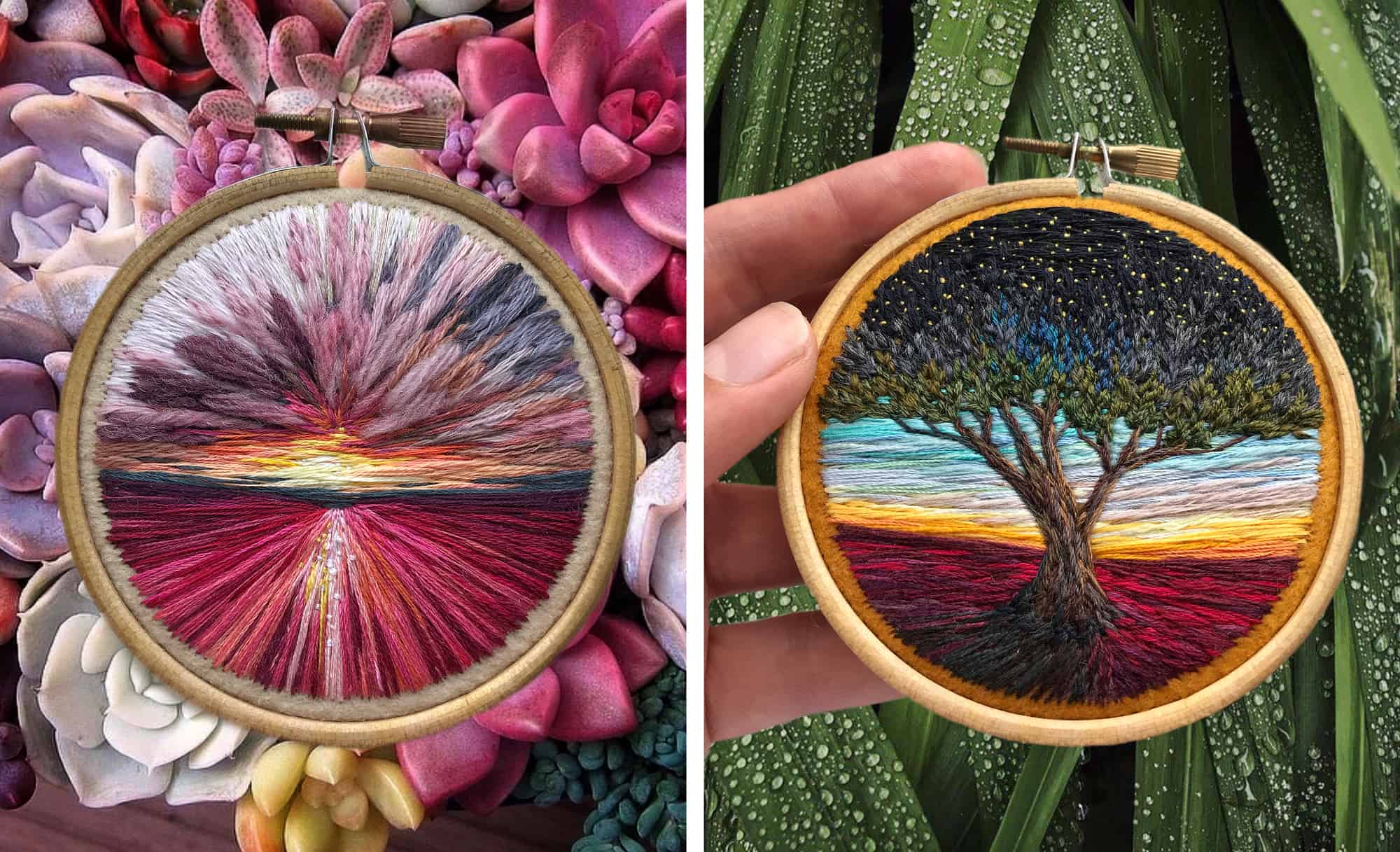 Landscape Embroidery Motifs by Vera Shimunia | FREEYORK