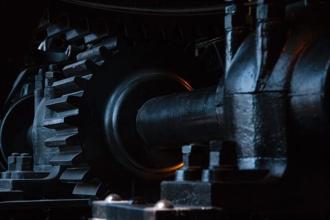 Old cogs used long time ago on cableways Sugarloaf Mountain.